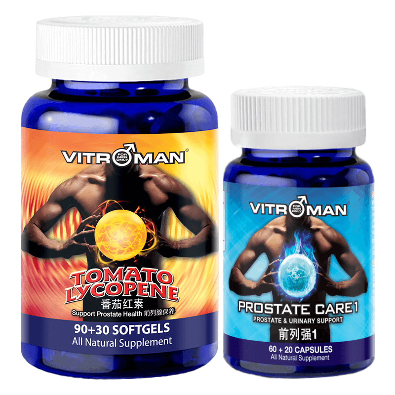 Vitroman Bundle Set 3 with Vitroman Tomato Lycopene and Vitroman Prostate Care 1